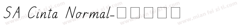 SA Cinta Normal字体转换